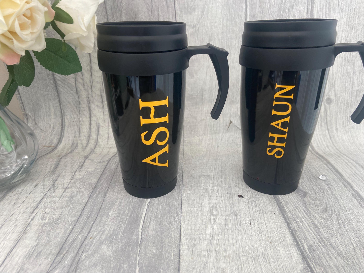 Personalised Stainless Steel Coffee Travel Mug , Thermal Thermos, Tea Drinker, Mother, Fathers Day Christmas Gifts Presents, Teacher Gift