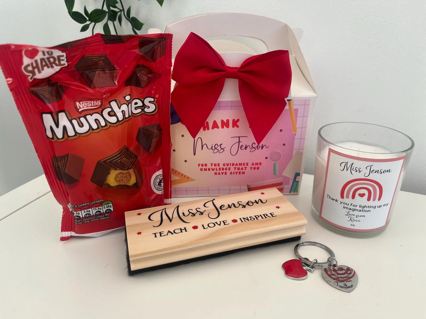 Personalised treat box for teacher, Teacher Appreciation Gift. Teacher Thank you gift.