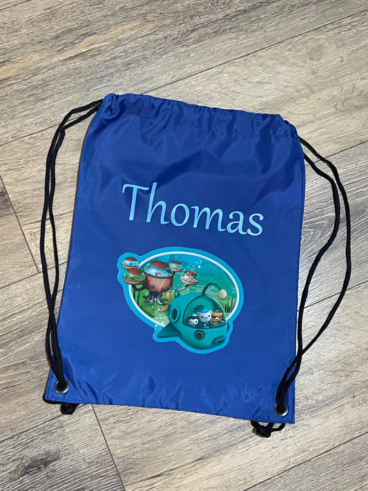 Personalised Gym PE Kit , Swimming Bag, Unicorn, Football, Dinosaur Stars, Back to School,  Named Children's bag