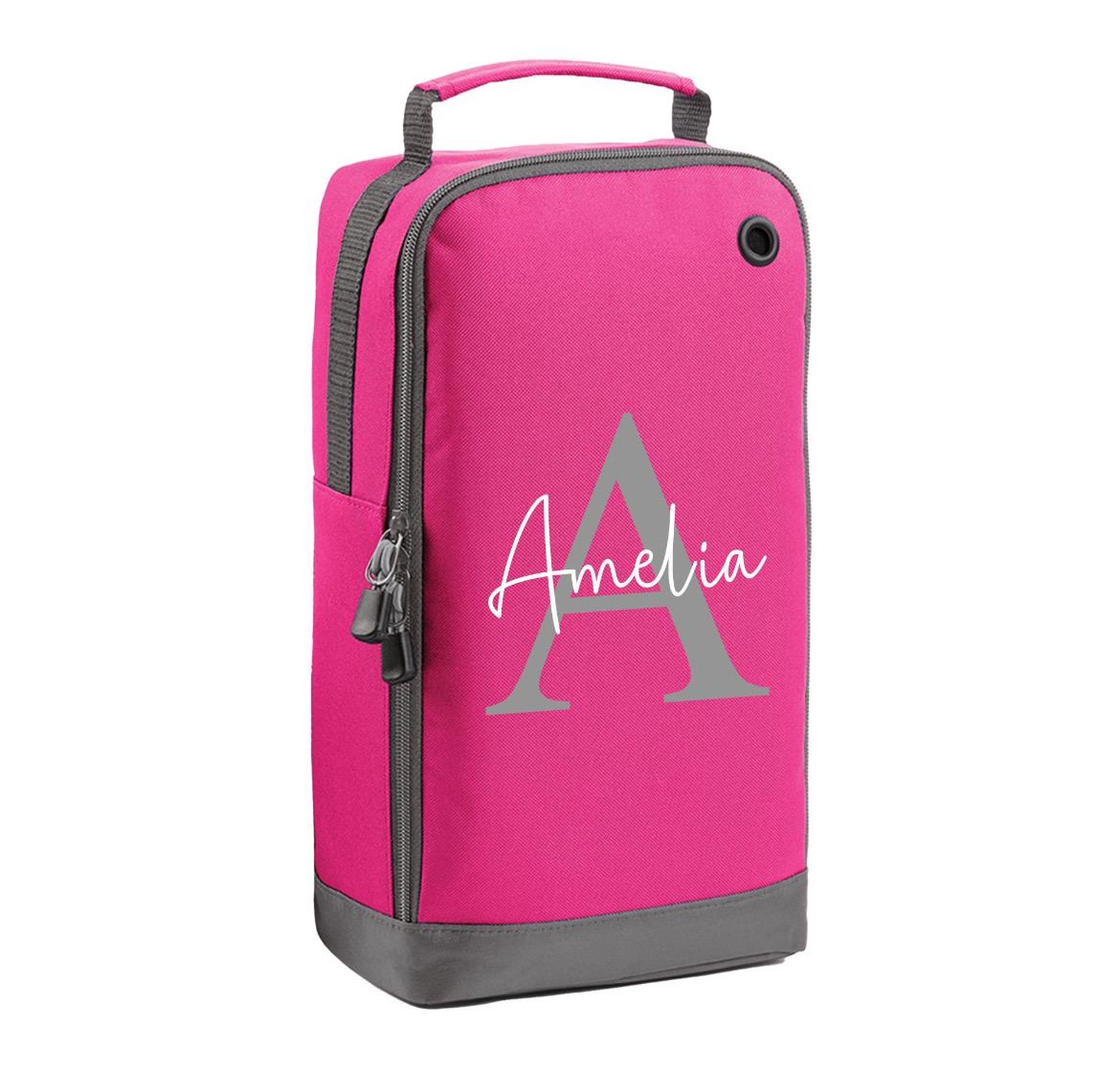 Personalised Boot Bag with Name & Design | Shoe Bag Custom Gift for Kids Him or Her | Boot Gym Kit Sports Cricket, Dance Rugby, Tennis Bag
