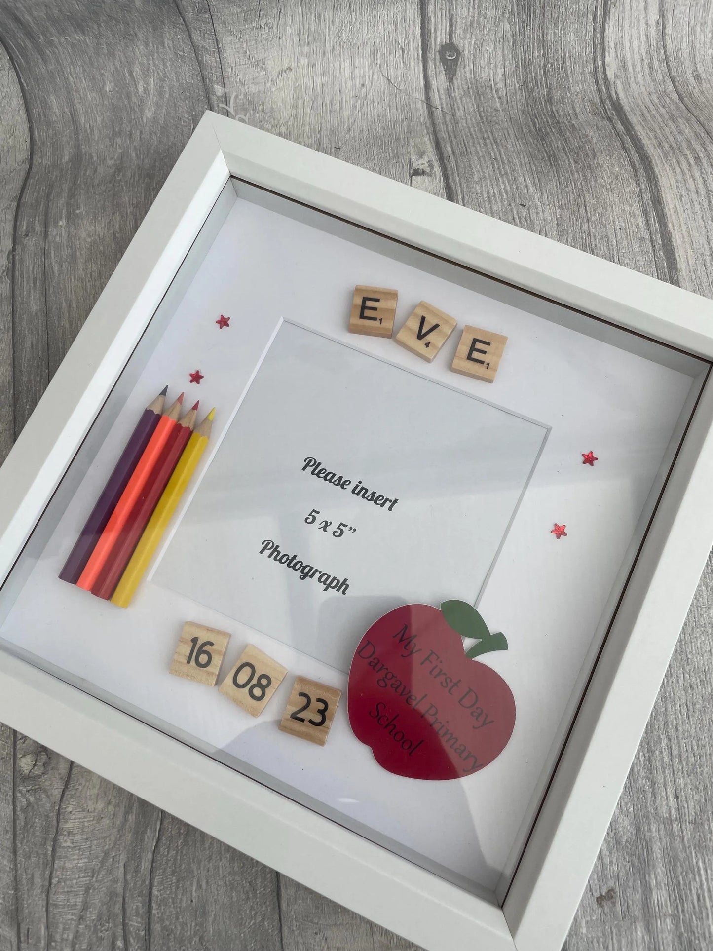 First Day At Nursery Scrabble Box Frame, First Day At School Frame, My First Day Scrabble Frame