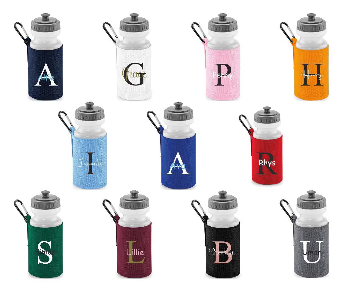 Personalised Water Bottle & Holder – 500ml B, Ideal for School, Sports and Travel
