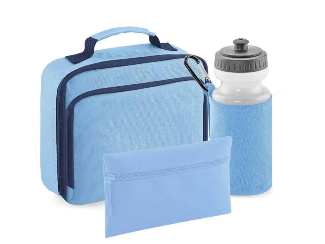 Personalised Backpack, Kids Boys Girls Initial Name, Lunch Bag, Water Bottle and Pencil Case, PE Bag School Bag, Back To School bag set