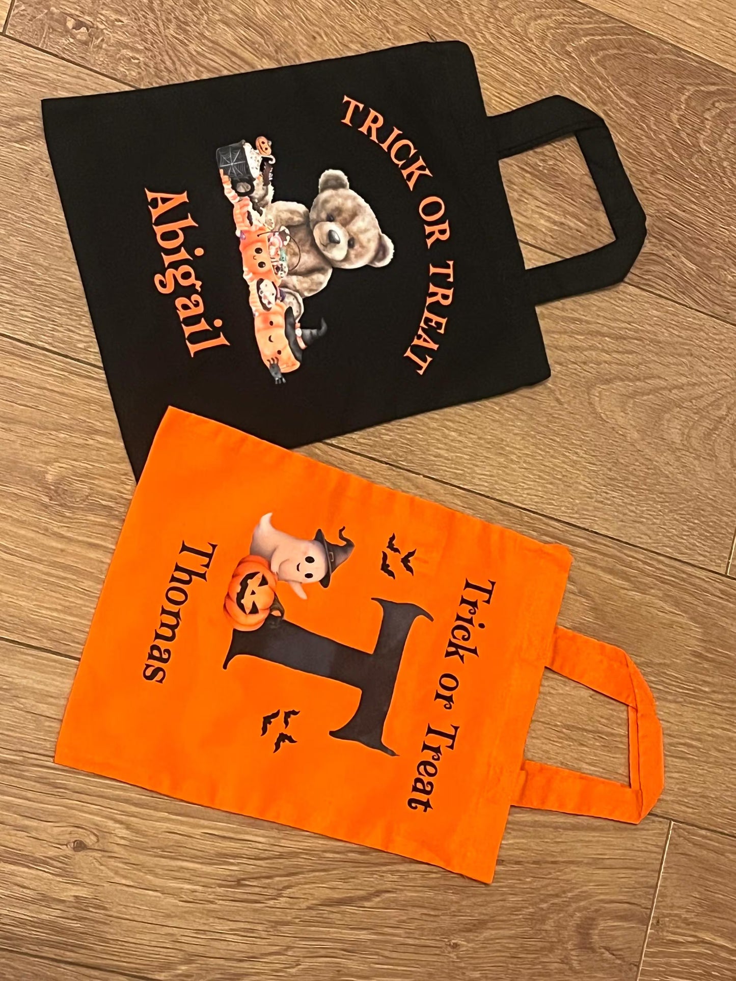 Halloween Trick or Treat bag, Mini tote bag, Trick or treat.