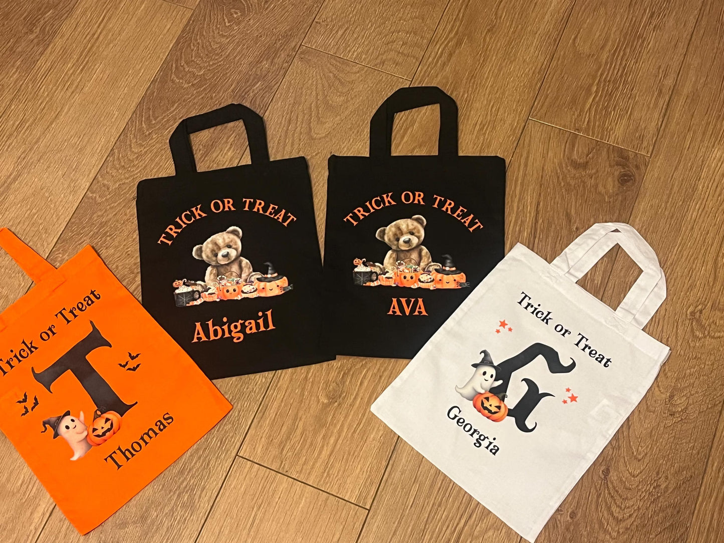 Halloween Trick or Treat bag, Mini tote bag, Trick or treat.