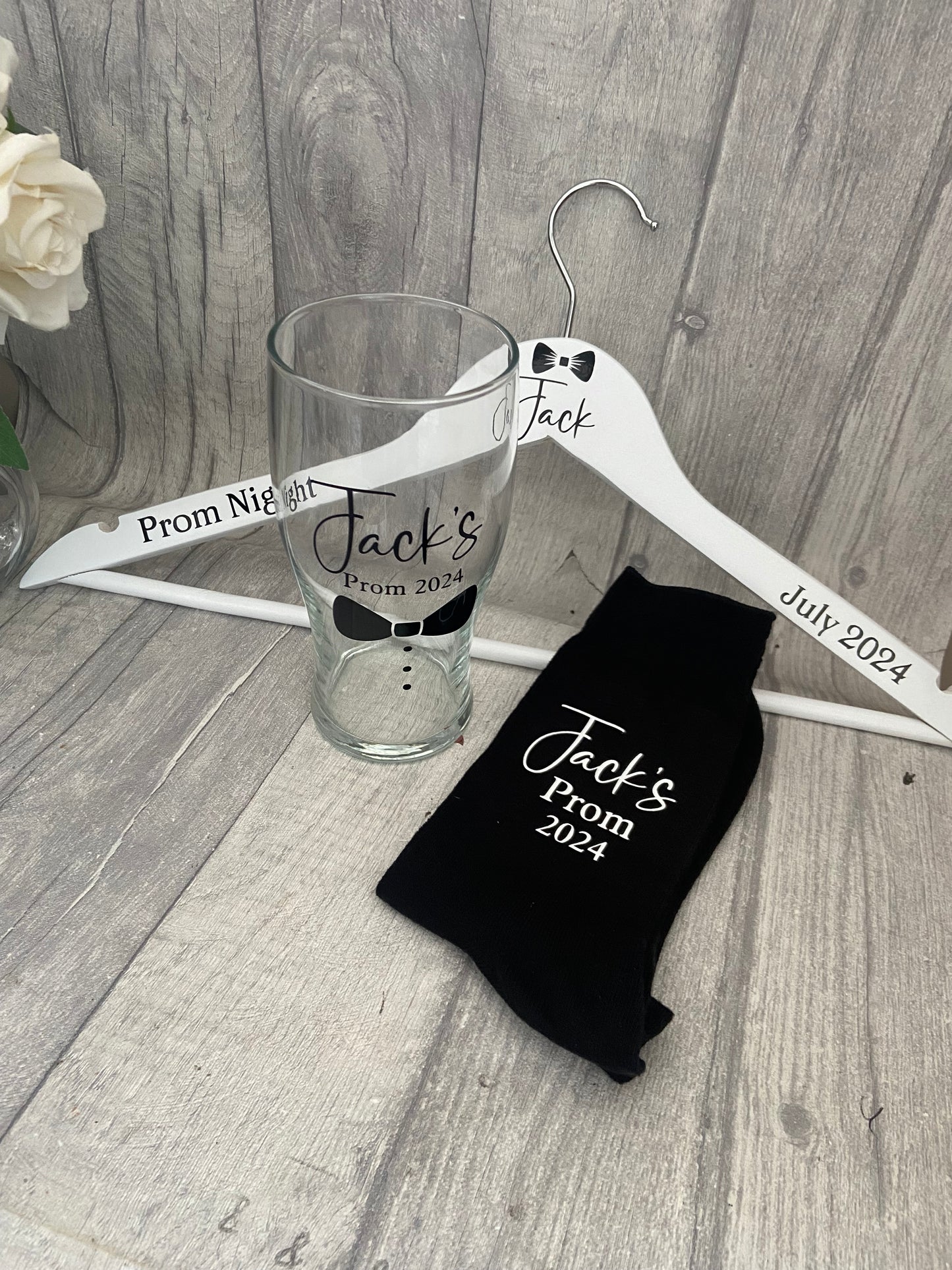 Personalied Prom Pint glass, Prom gift for male, Males prom, Boys prom