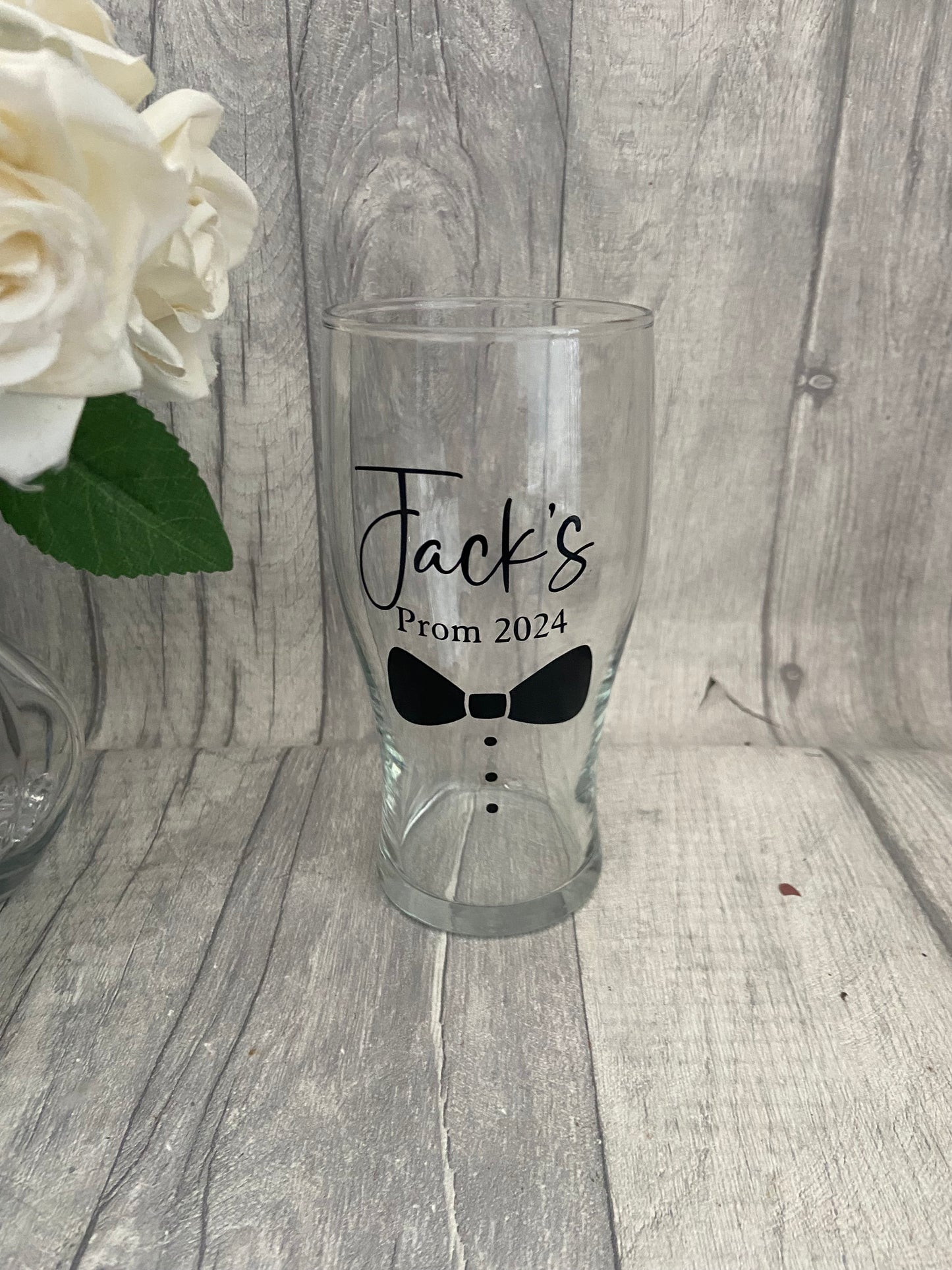 Personalied Prom Pint glass, Prom gift for male, Males prom, Boys prom