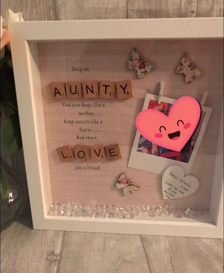Personalised frame for Auntie  / personalised Auntie gift , Special Auntie gift, Aunty Gift