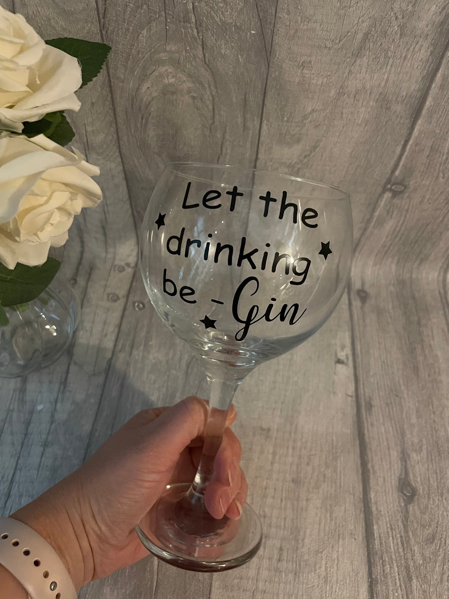 Personalised Gin Glass, birthday gift for a friend, 40th birthday gift, 30th birthday gift, Christmas gift, secret Santa