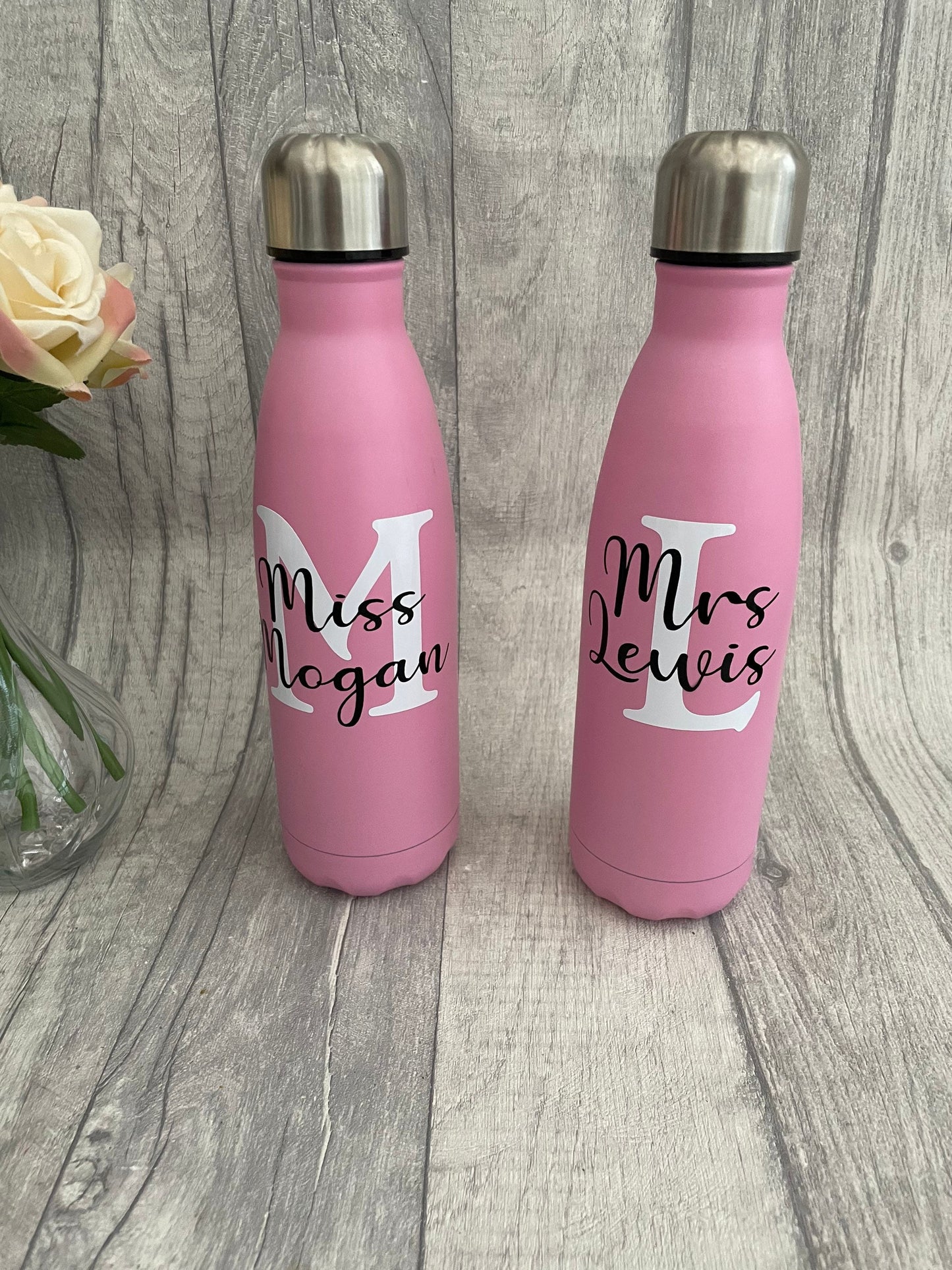 Personalised teacher water bottle,insulated flask , name water bottle, teacher appreciation gift, gift for teacher, end of term gift