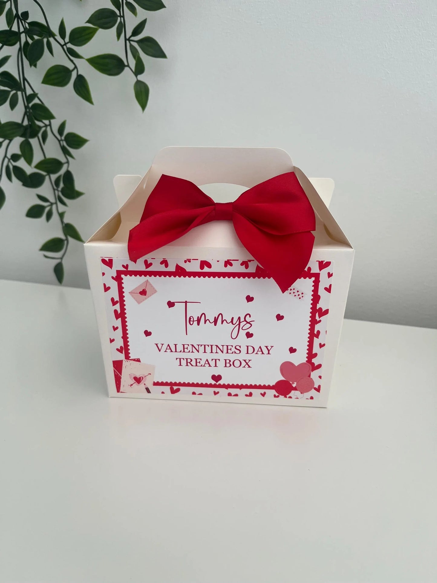 Personalised party box, Valentines treat box.