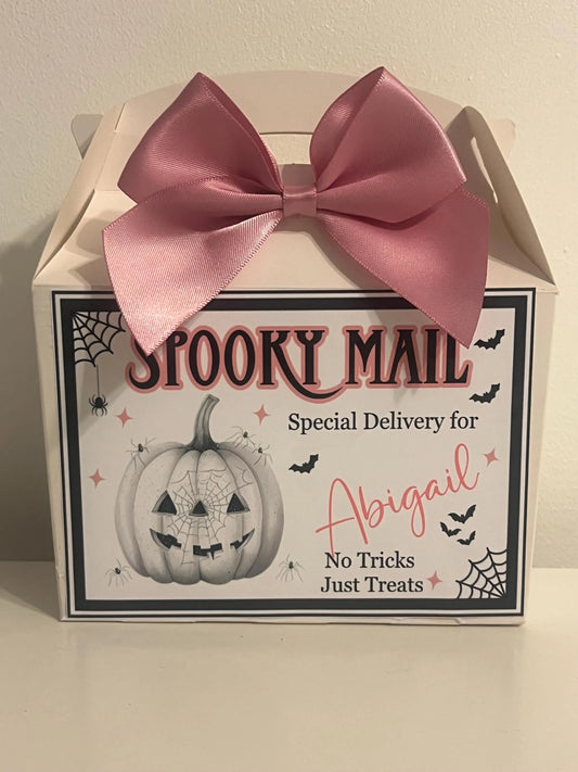 Personalised Treat Box, Snack box, Halloween Snack Box, Spooky Mail