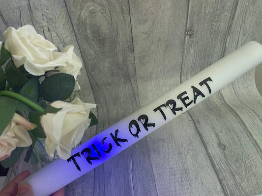 Personalised Halloween Glow Sticks, Trick or treat , Glow sticks