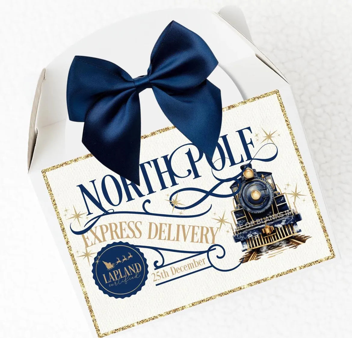 North Pole Express Christmas treat box, Christmas Eve box, Christmas gift box,Christmas Treat box