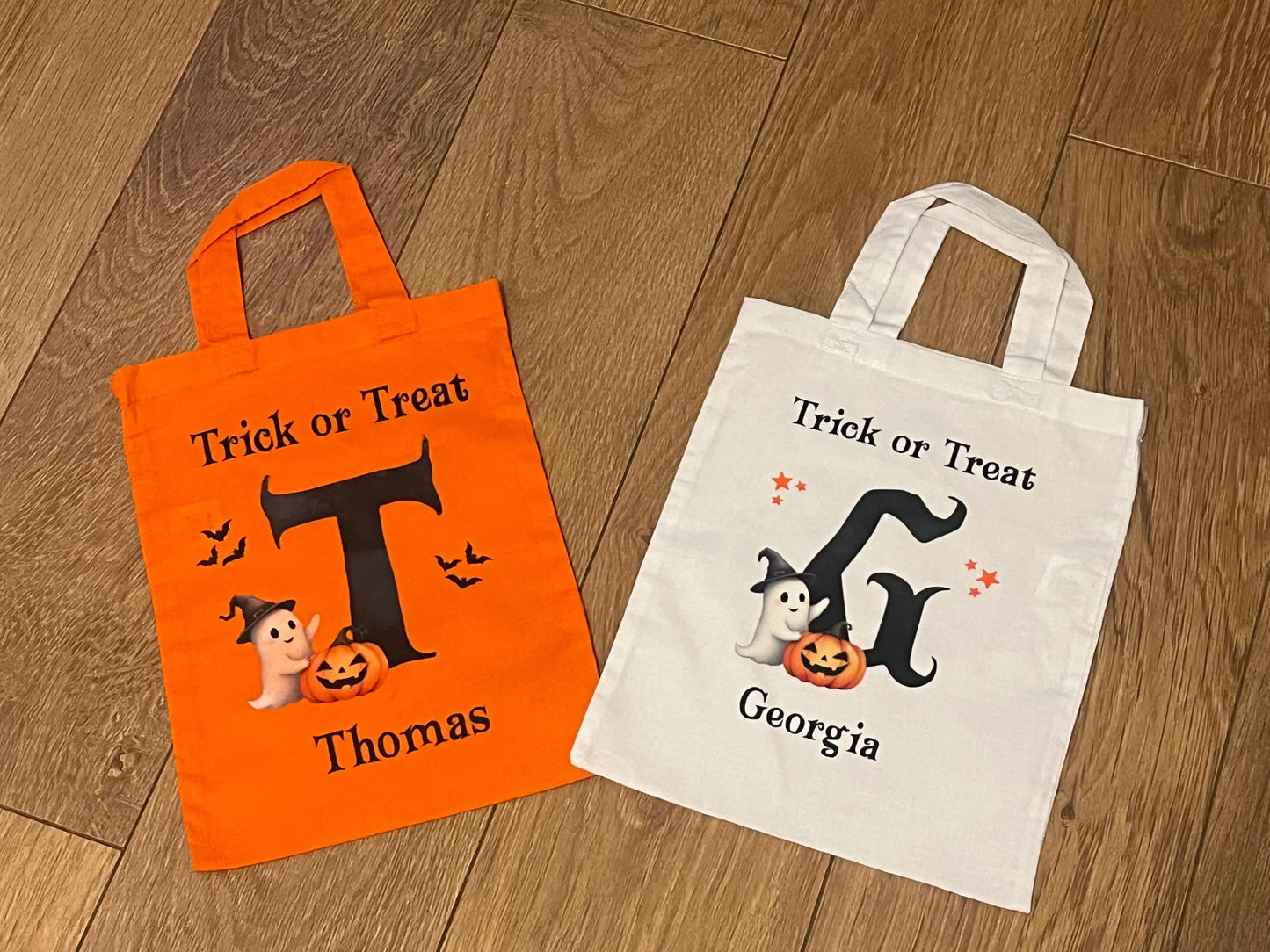 Halloween Trick or Treat bag, Mini tote bag, Trick or treat.
