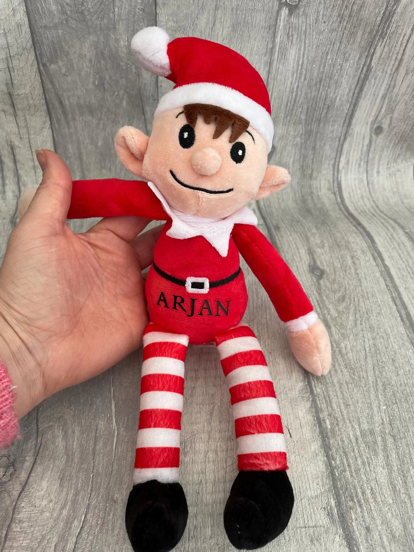 Elf teddy, Personalised Teddy , 1st Christmas , Soft Toy, Christmas Gift,