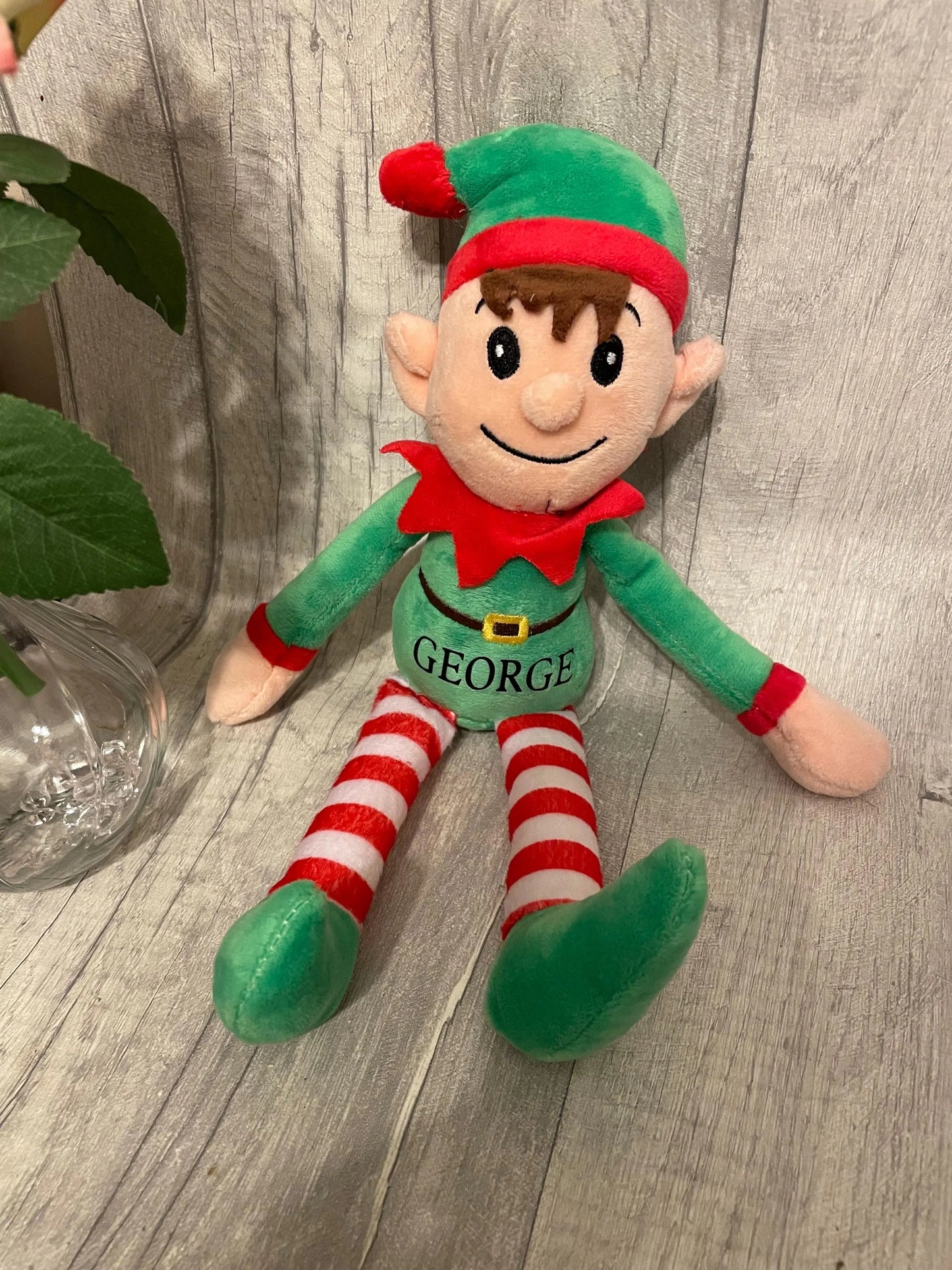 Elf teddy, Personalised Teddy , 1st Christmas , Soft Toy, Christmas Gift,