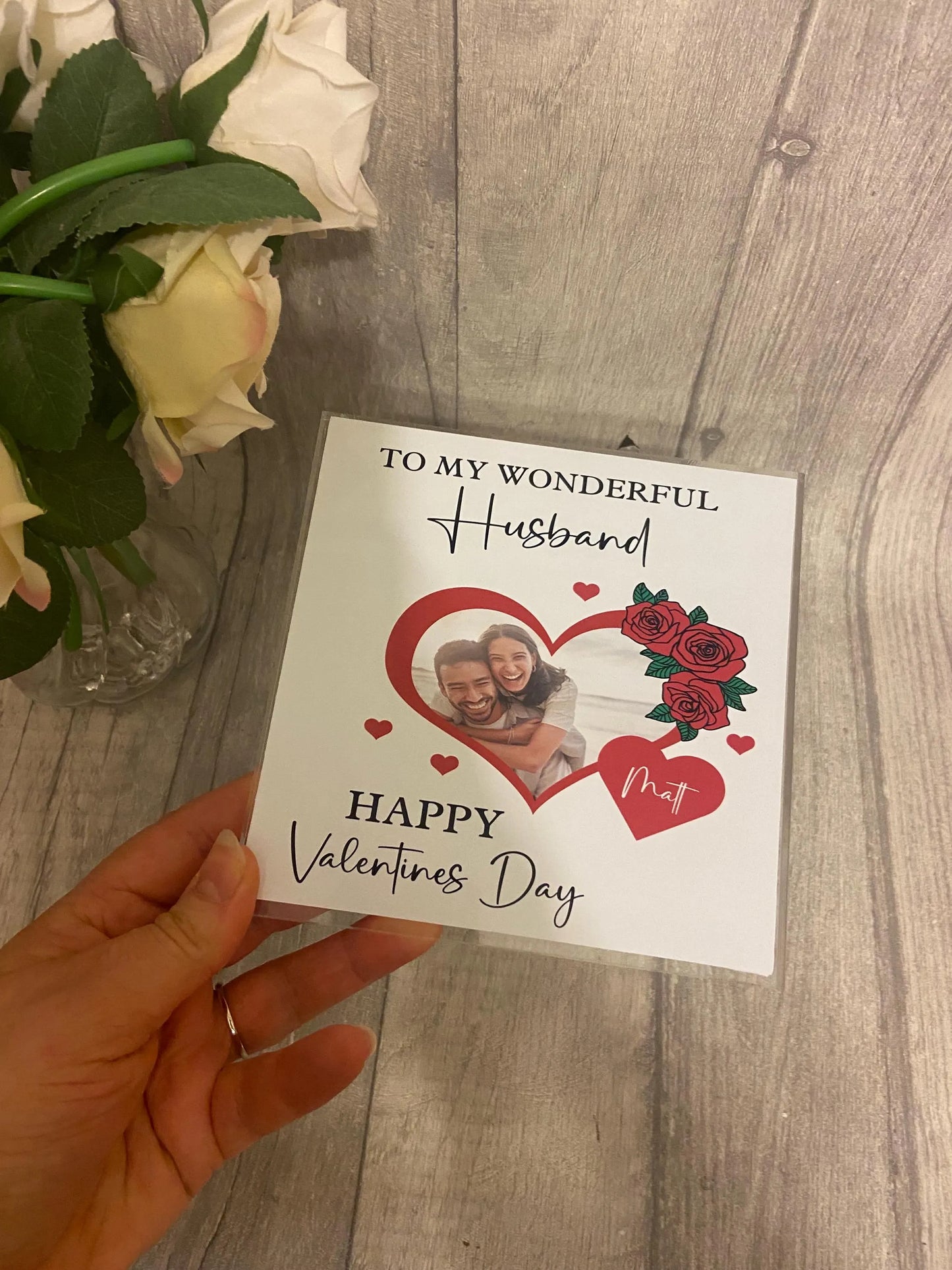 Valentines Day Gift, Personalised acrylic plaque, acrylic standing sign with wooden block. personalised gifts for, wife ,husband, girlfriend,